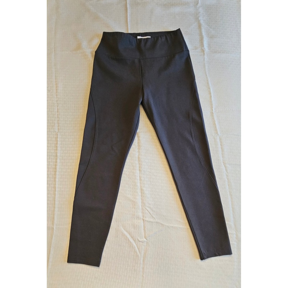BR Standard Leggings Women Size M Black High Rise Ponte Knit Seamed Pants‎